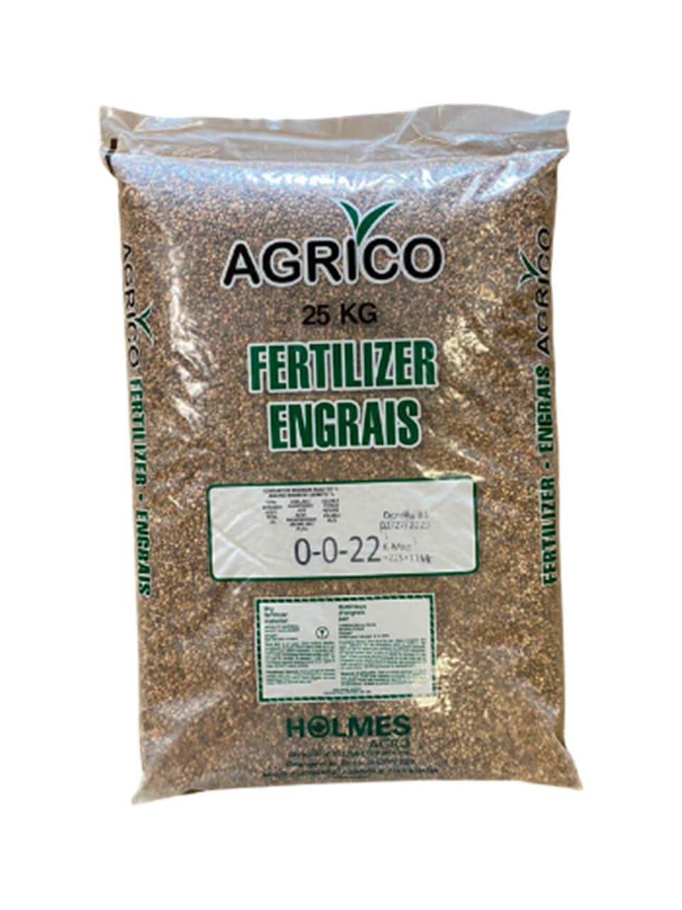 Agrico fertilizer 0-0-22