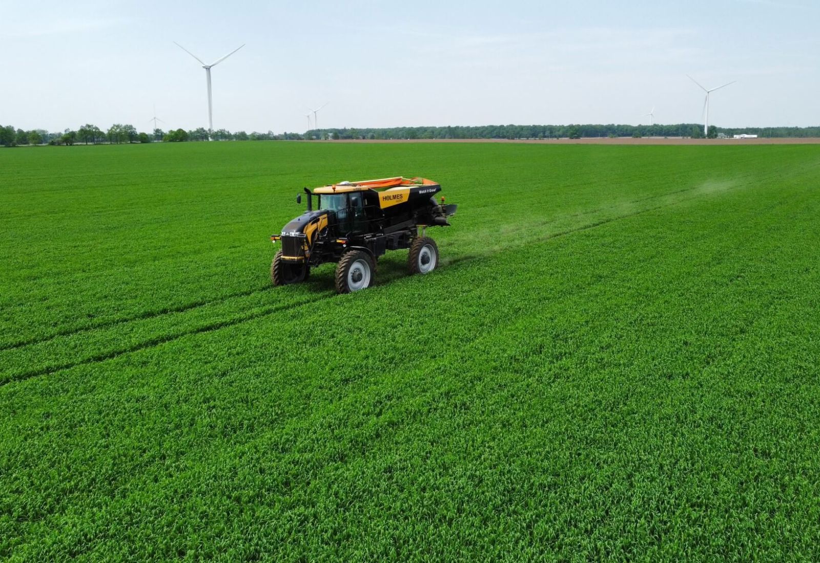Holmes truck on the field